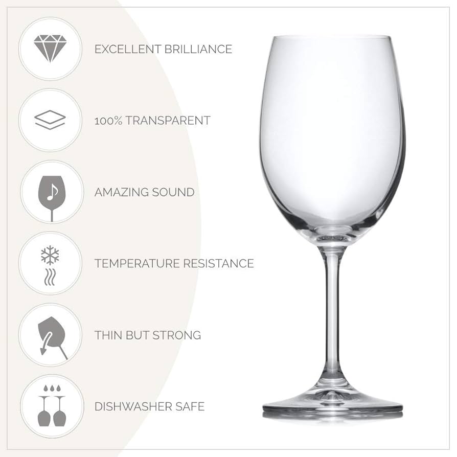 クリスタルグラス7セット Amazon.co.jp: Crystalex ステム付きホワイトワイングラスセット